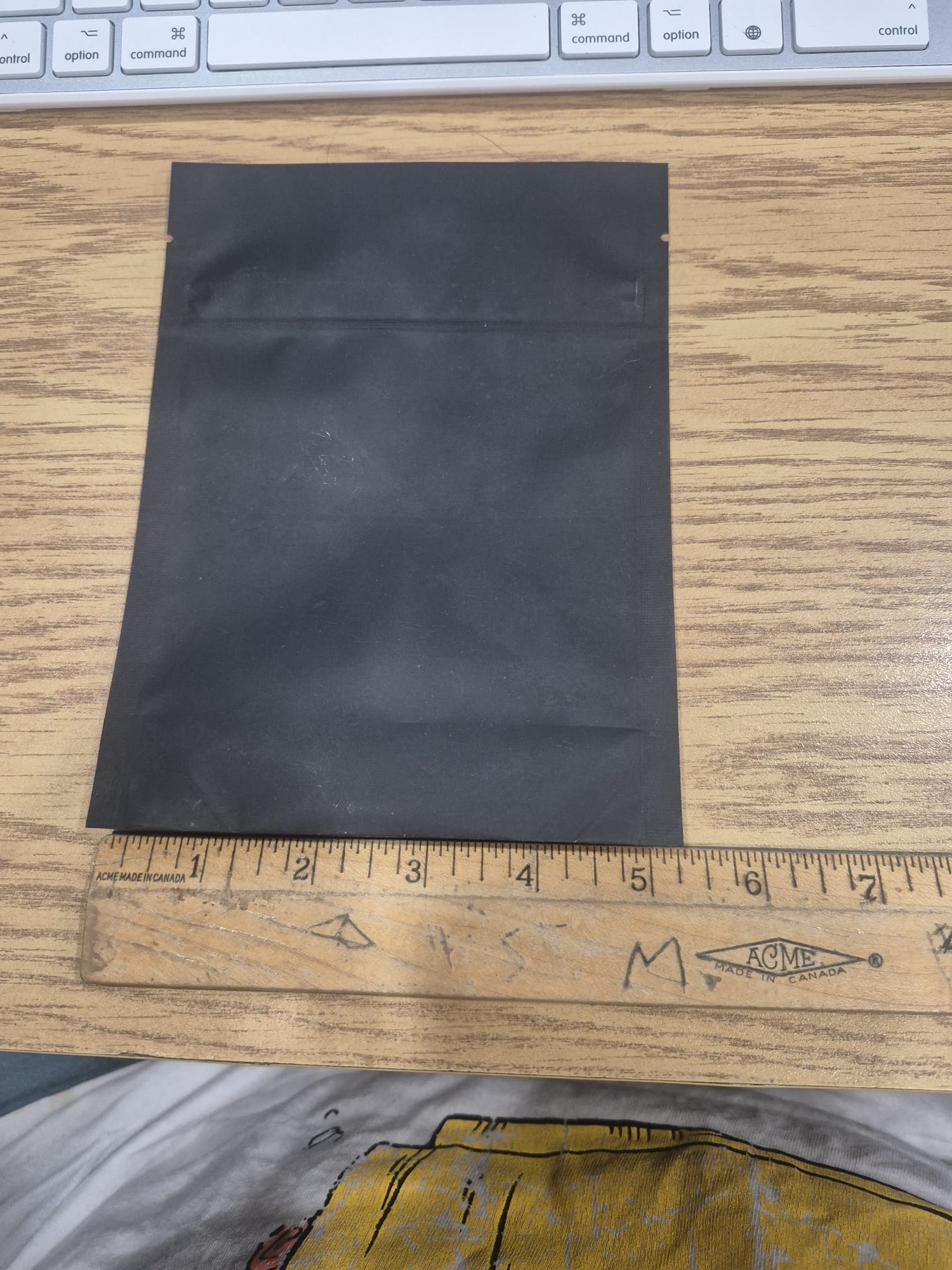 7\\\" × 5.25\\\" Child-Resistant Matte Black PET Pouch