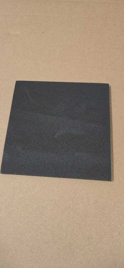 Black Foam Sheet – 1/8" Thick, 4" x 4