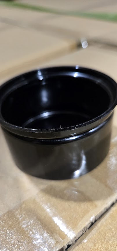 Black Seamless PET Can – Empty Packaging Container