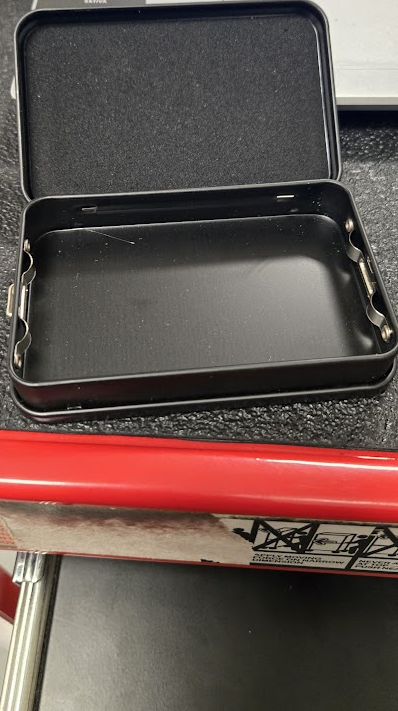 Black Tin Case CR – Child-Resistant Metal Storage Tin