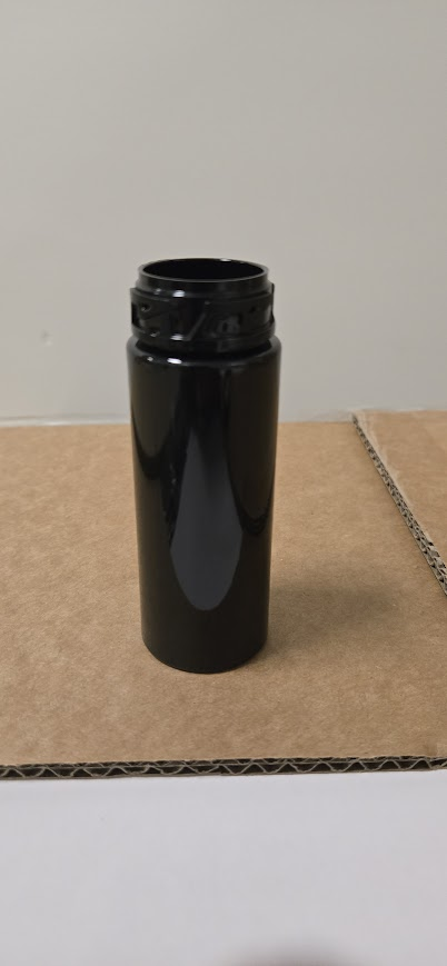 Black Lug Neck Finish Tube with Matching Lid