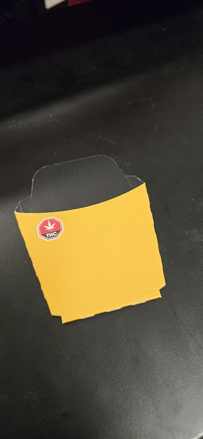Yellow Cardboard Insert – 12 Pre-Roll Pack