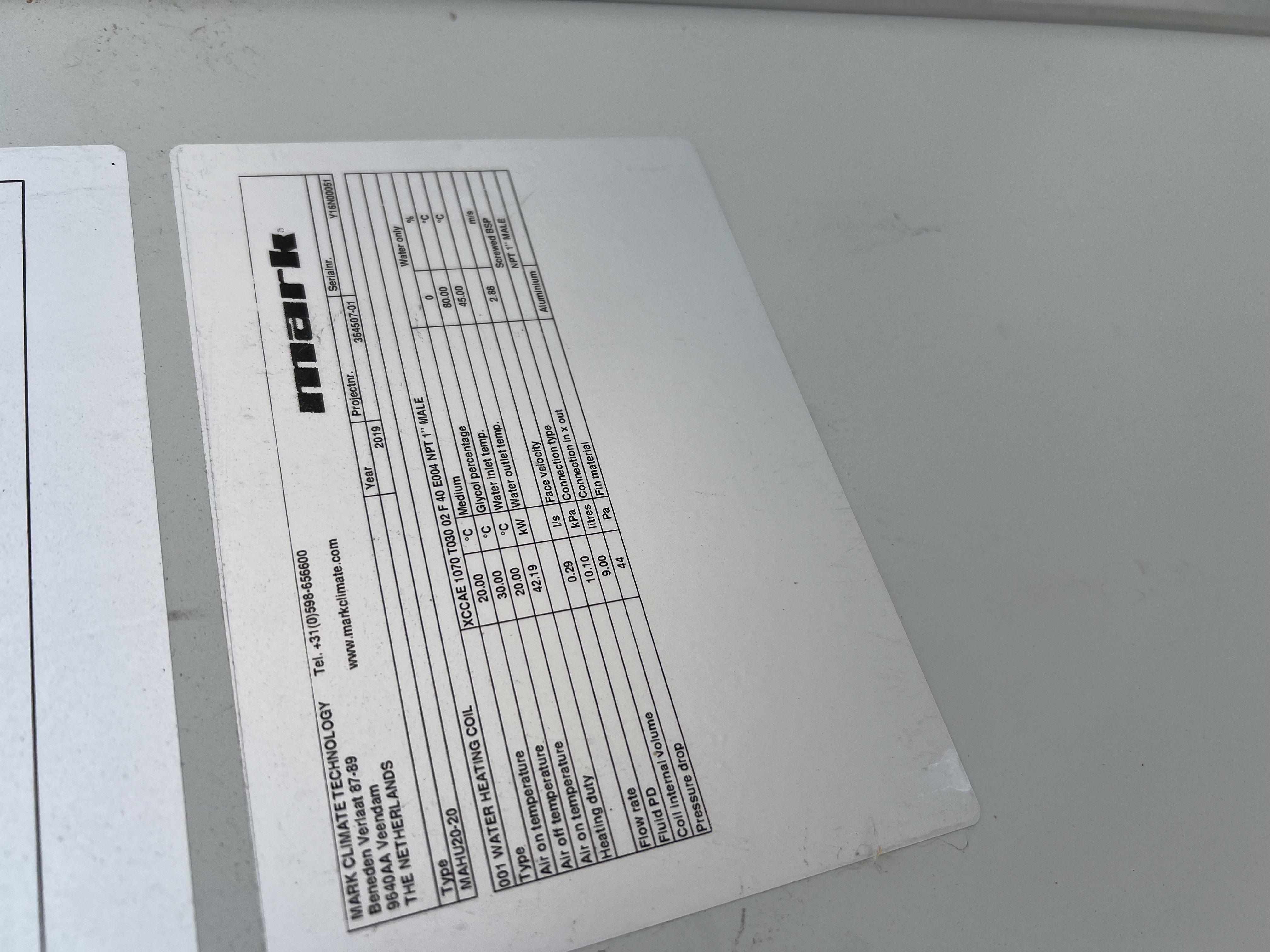 Mark Climate Technology Water Heating Unit MAHU20-20