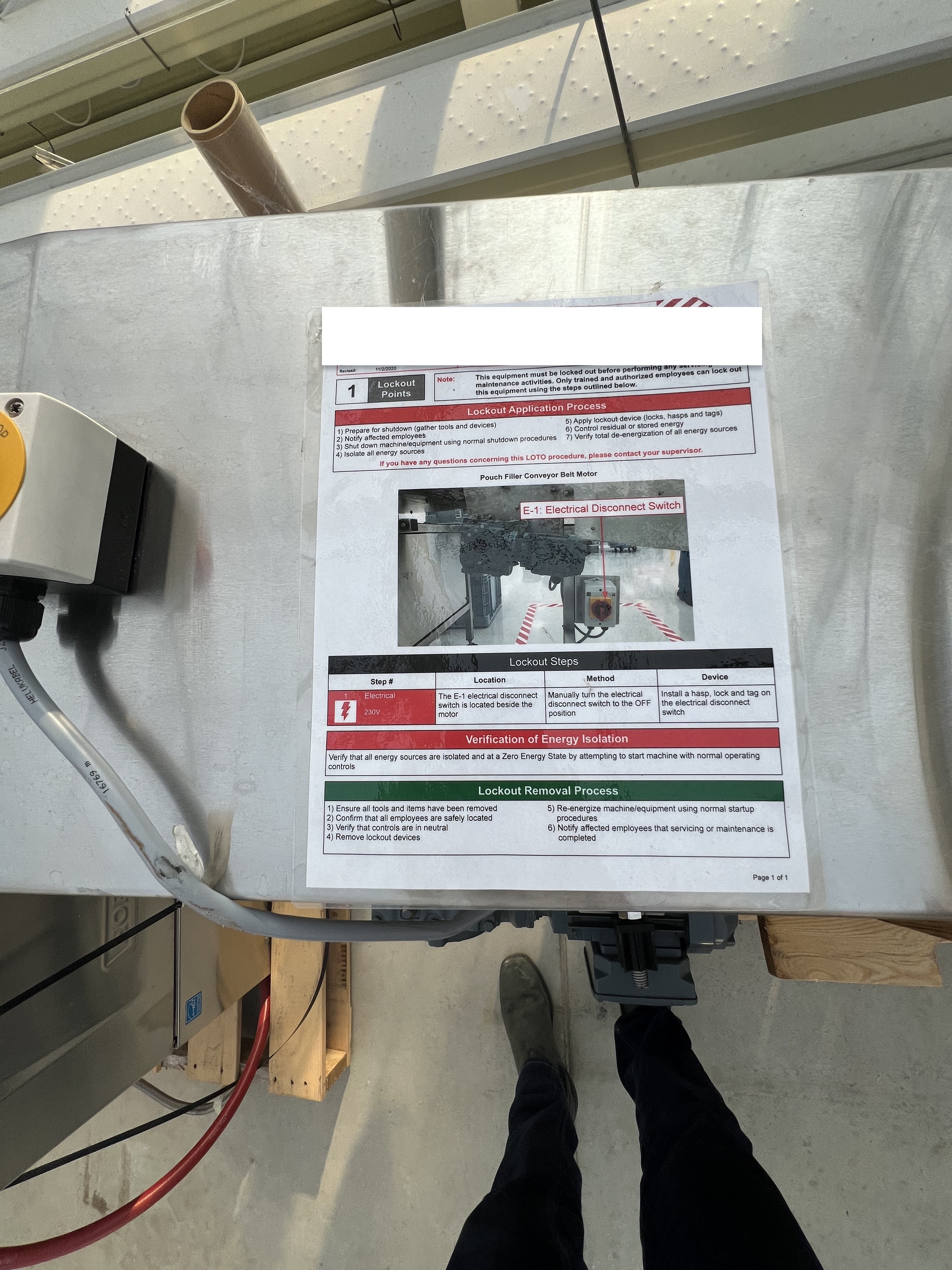 Pouch Line - Dual Pouch Fill - Conveyor Belt Motor 6