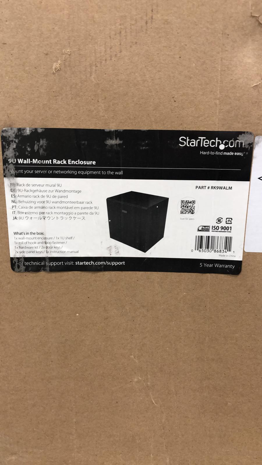 StarTech 9U Wall-Mount Server Rack Cabinet