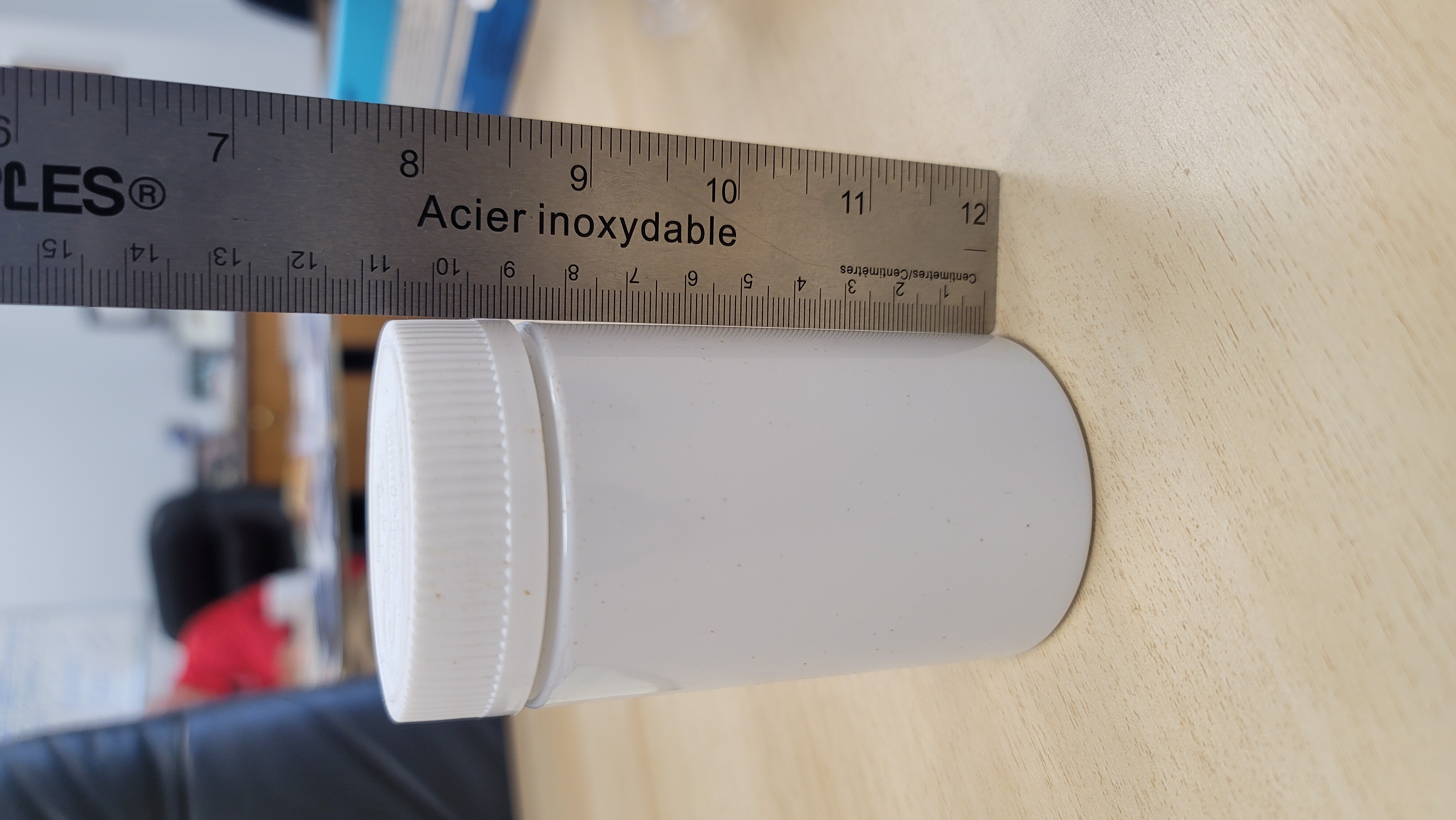 White Screw Top Straight Sided 60 Dram Bottle