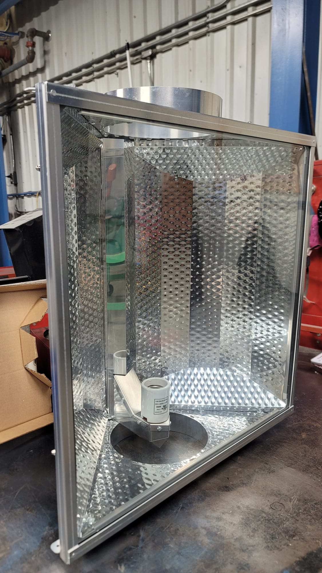 8" duct HPS air-cooled hoods 