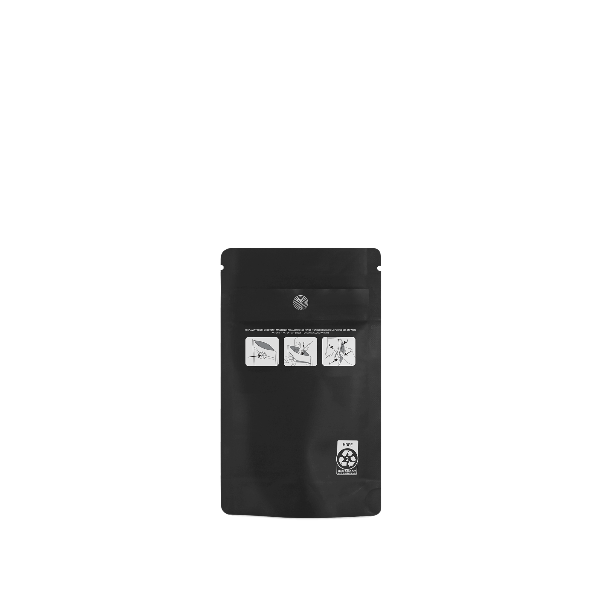 Black 3.62″ x 5.86″ CR Mylar Bag