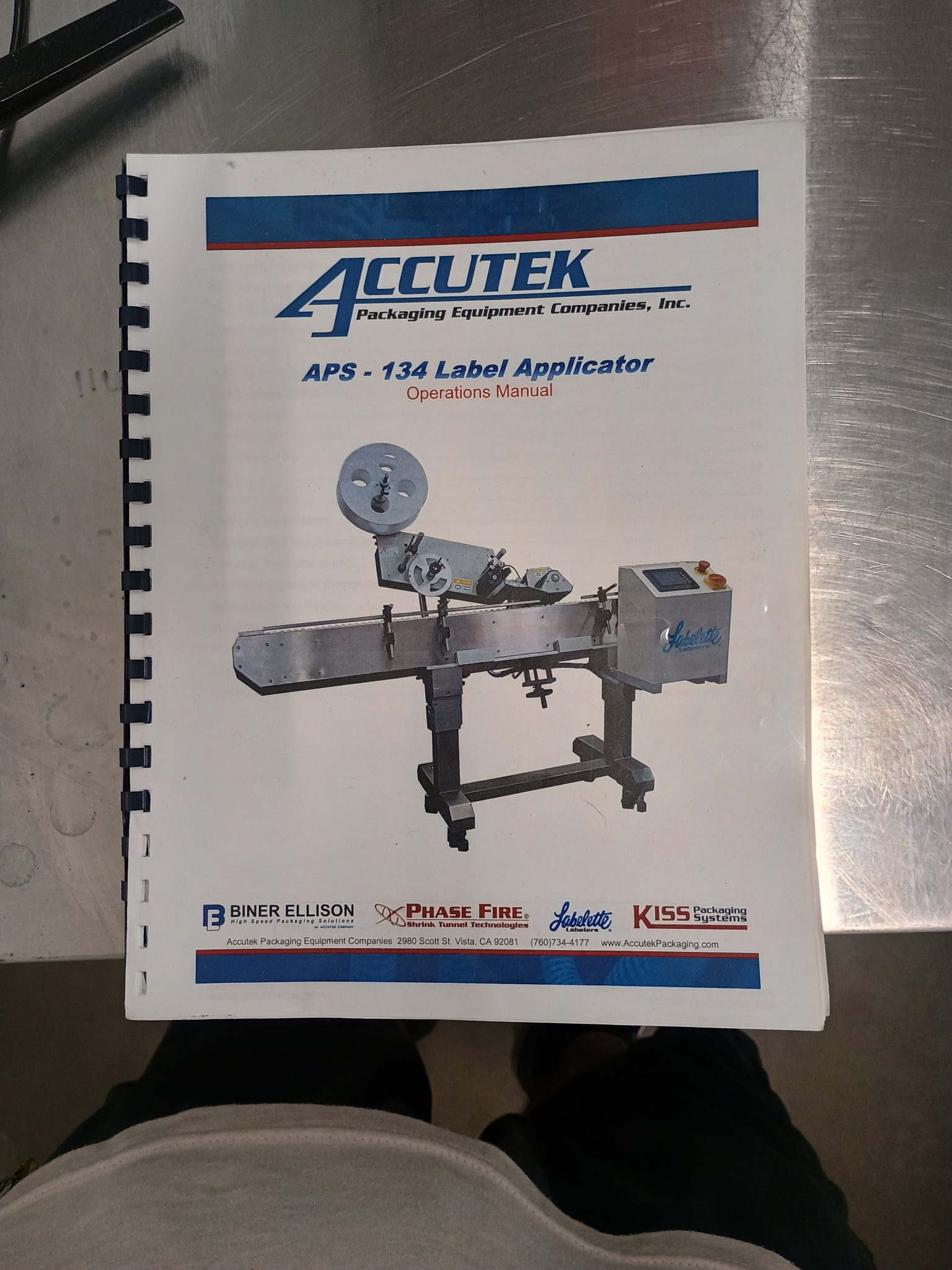 Accutek APS-134 Label Applicator