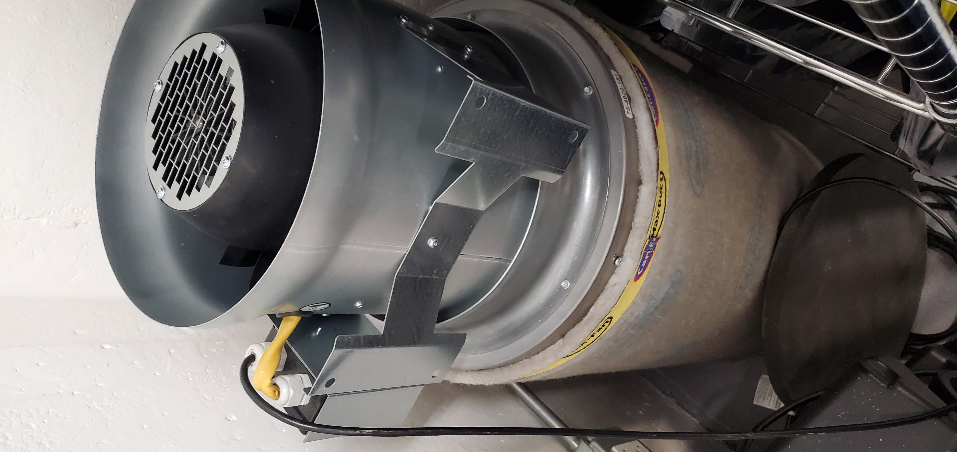 Drum carbon filter with fan top (Pairs with HEPA filter)