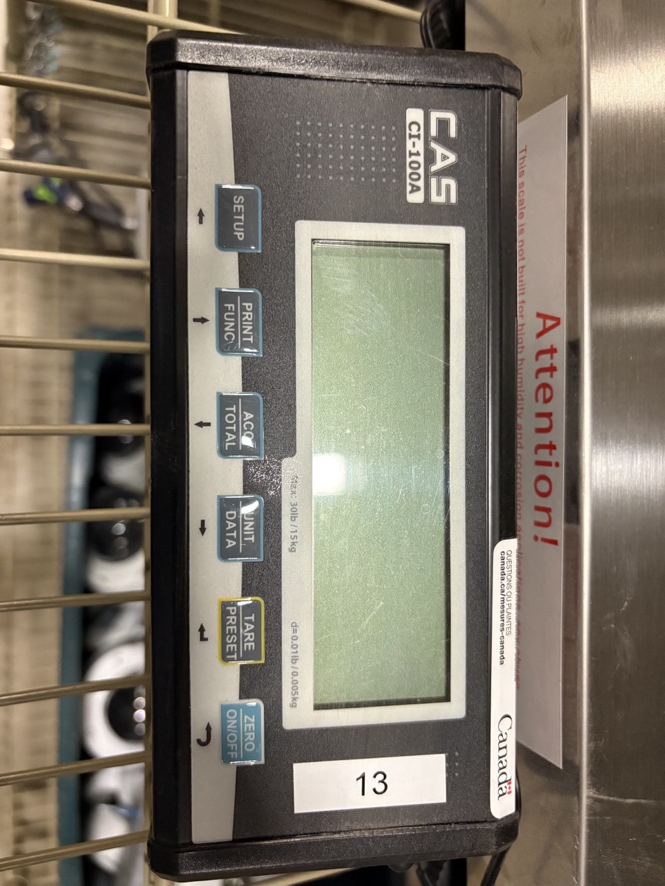 Gas Cylinder Scales CI-101A Max 30lb /15 kg