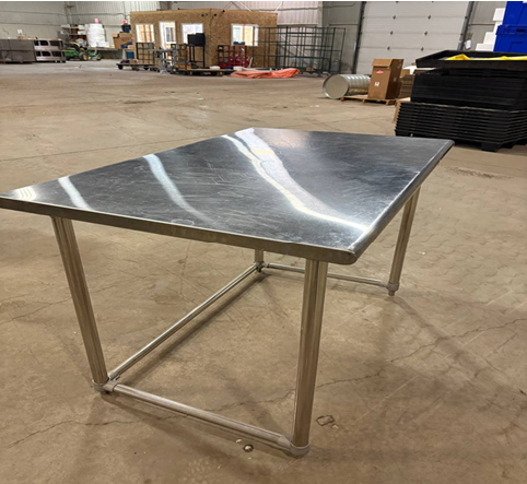 Deluxe Stainless Steel Worktable without Bottom Shelf - 48 x 30"