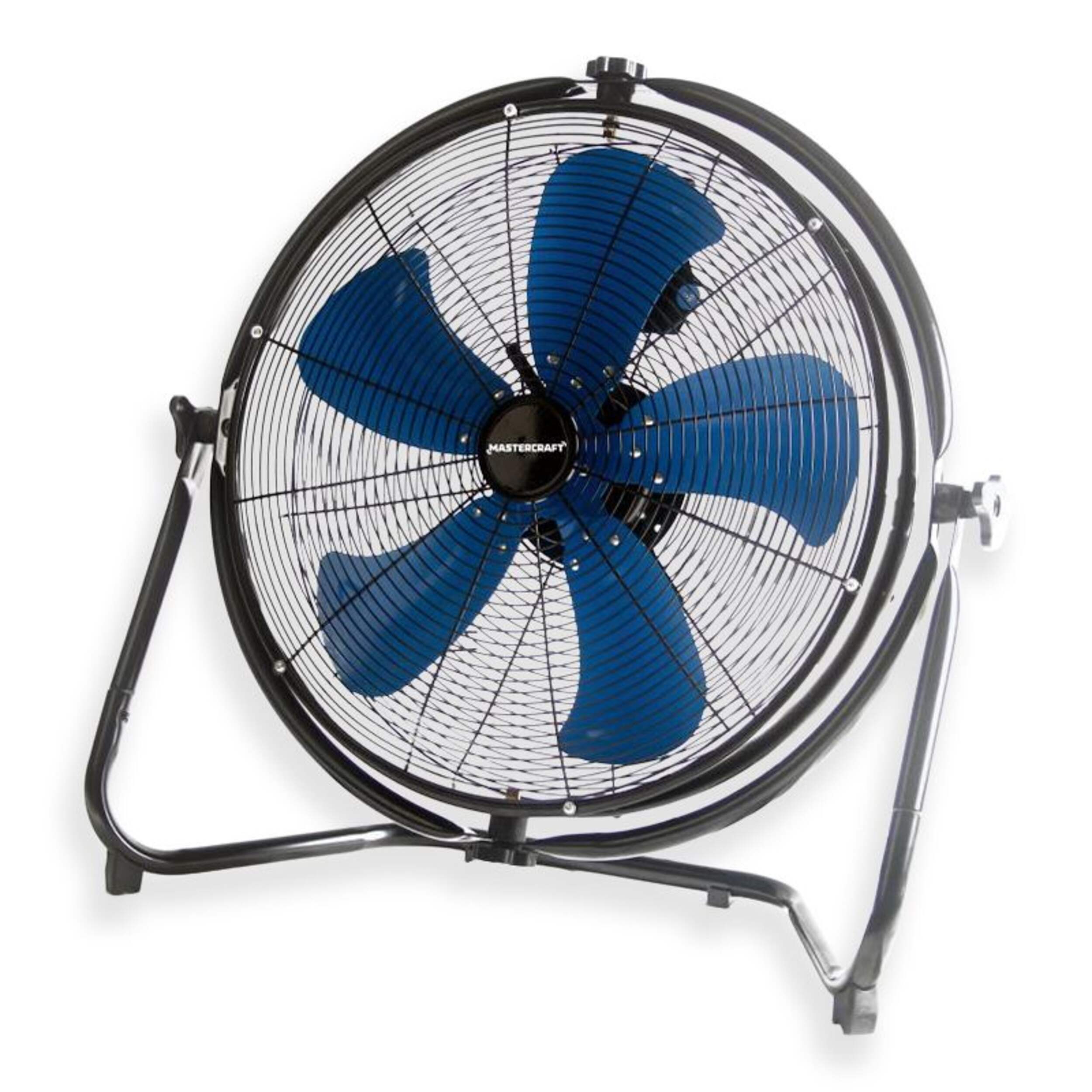 Mastercraft Floor/Wall Fan with 720-Degree Adjustable Head, 20-in