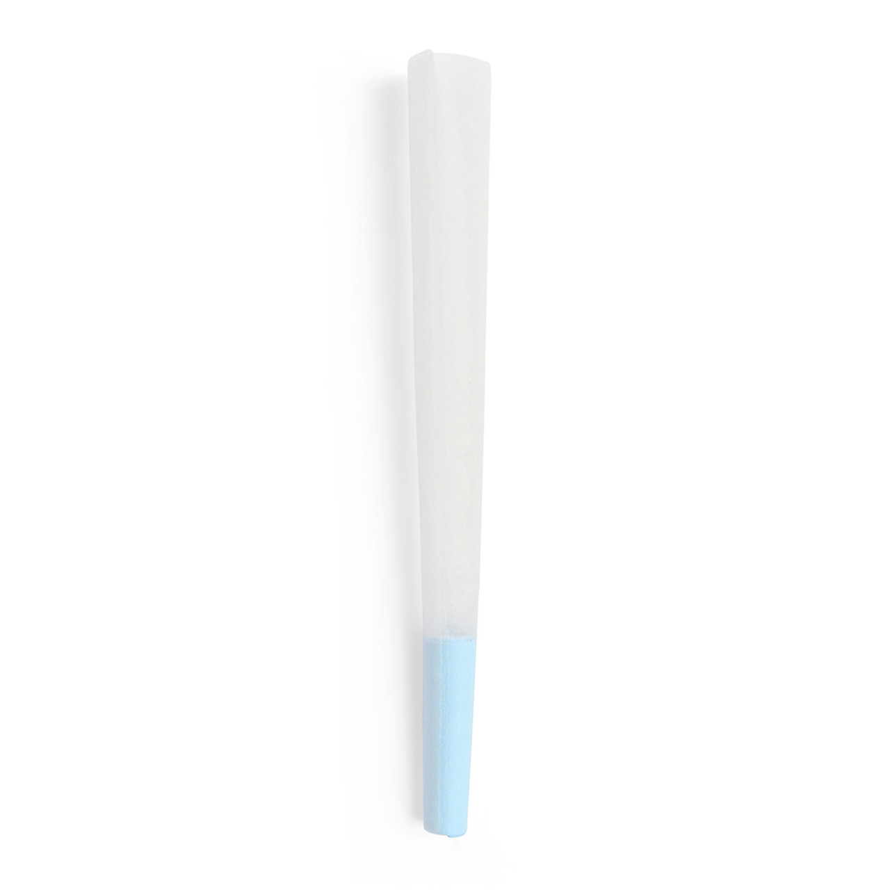 Custom Cones  Pre-Roll Cone (98mm x 26mm) White w/Blue Filter