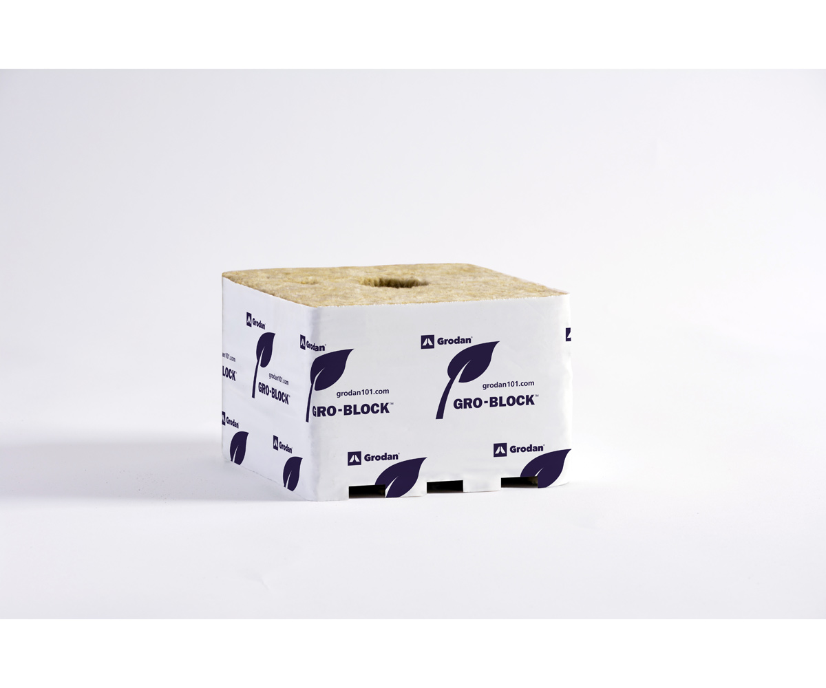 Grodan Improved Gro-Block, Jumbo 6" x 6" x 4", Case of 64  12 Cases on a pallet