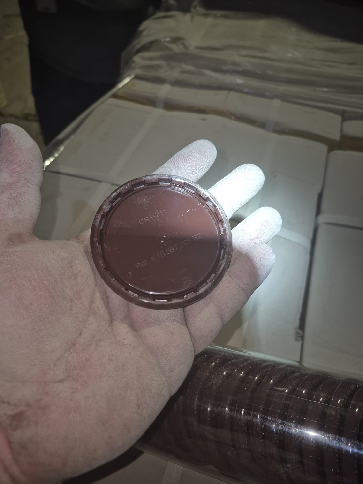 Brown Plastic Lids