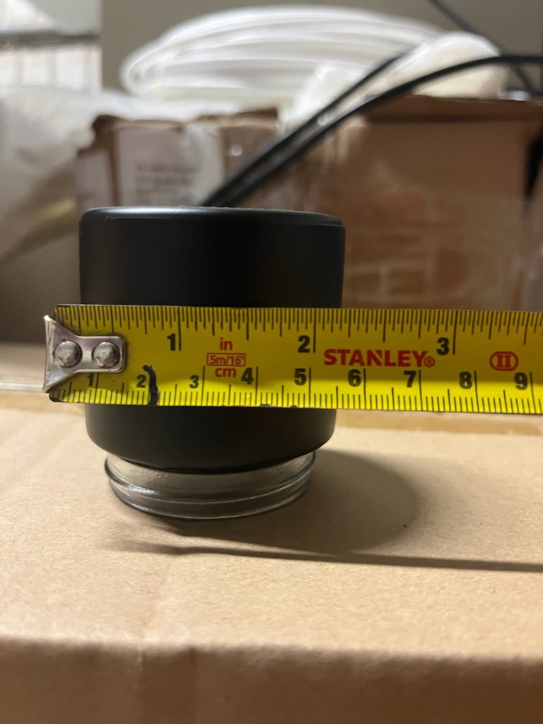 Matte Black 30 dram glass Screw top Jar