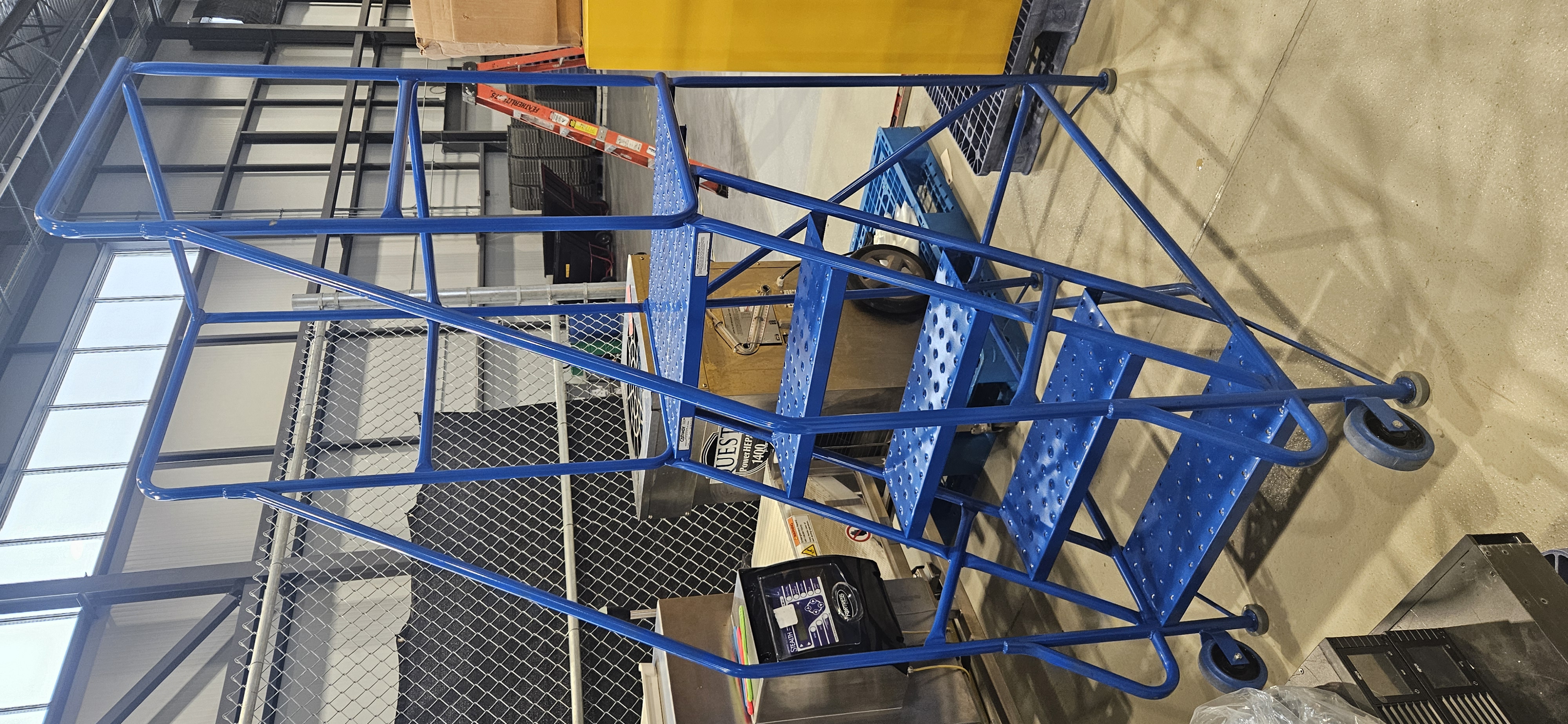 Rolling Safety Ladder, Canway Mobile Ladder Stand 5 Step